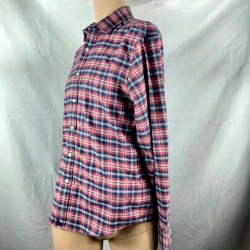 UNTUCKIT Men's Sz M Multicolor Plaid Long Sleeve Button-Front Millbrook Shirt - Picture 3 of 6